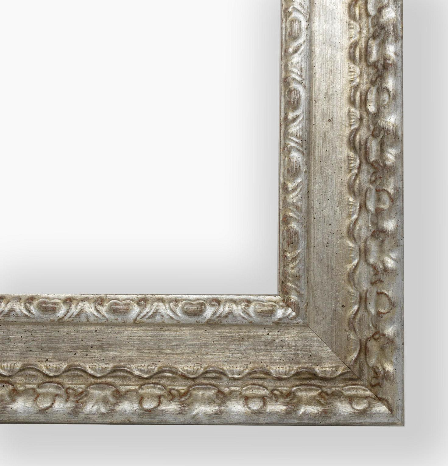 cornice in legno argento foglia art 343
