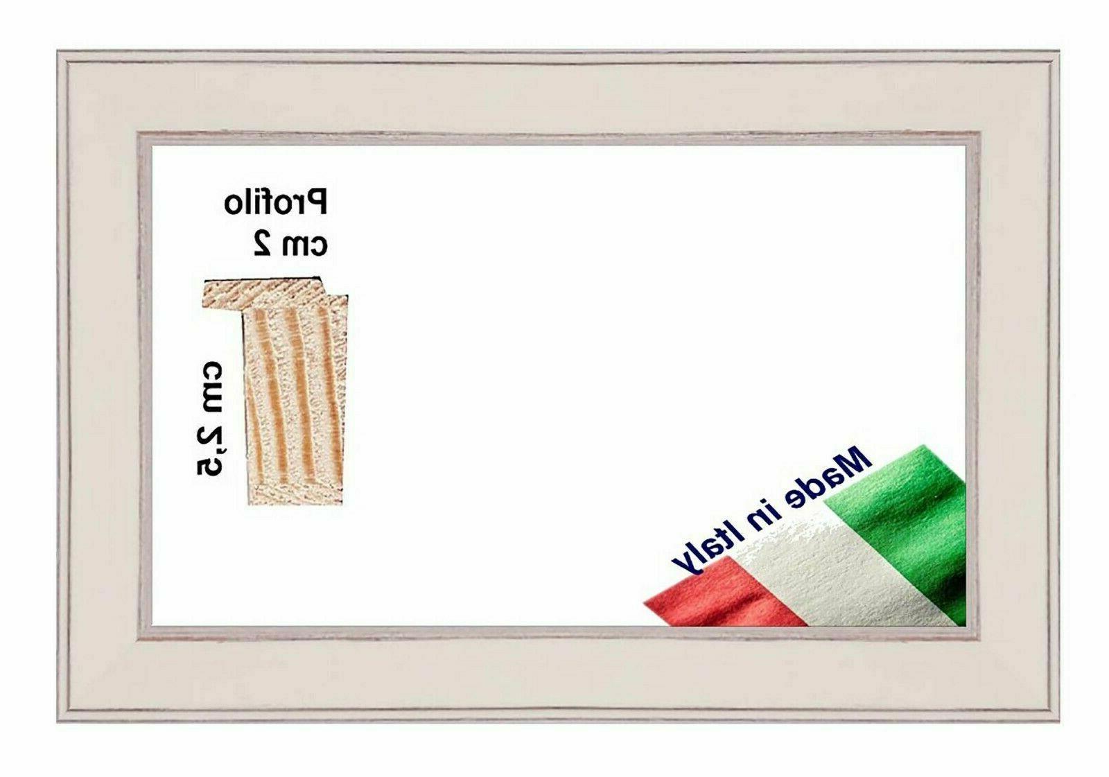 cornice in legno bianca effetto usurato per
