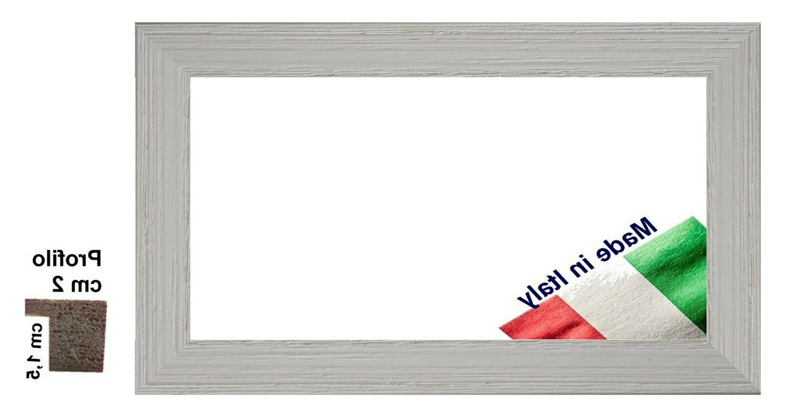 cornice in legno bianca shabby per foto