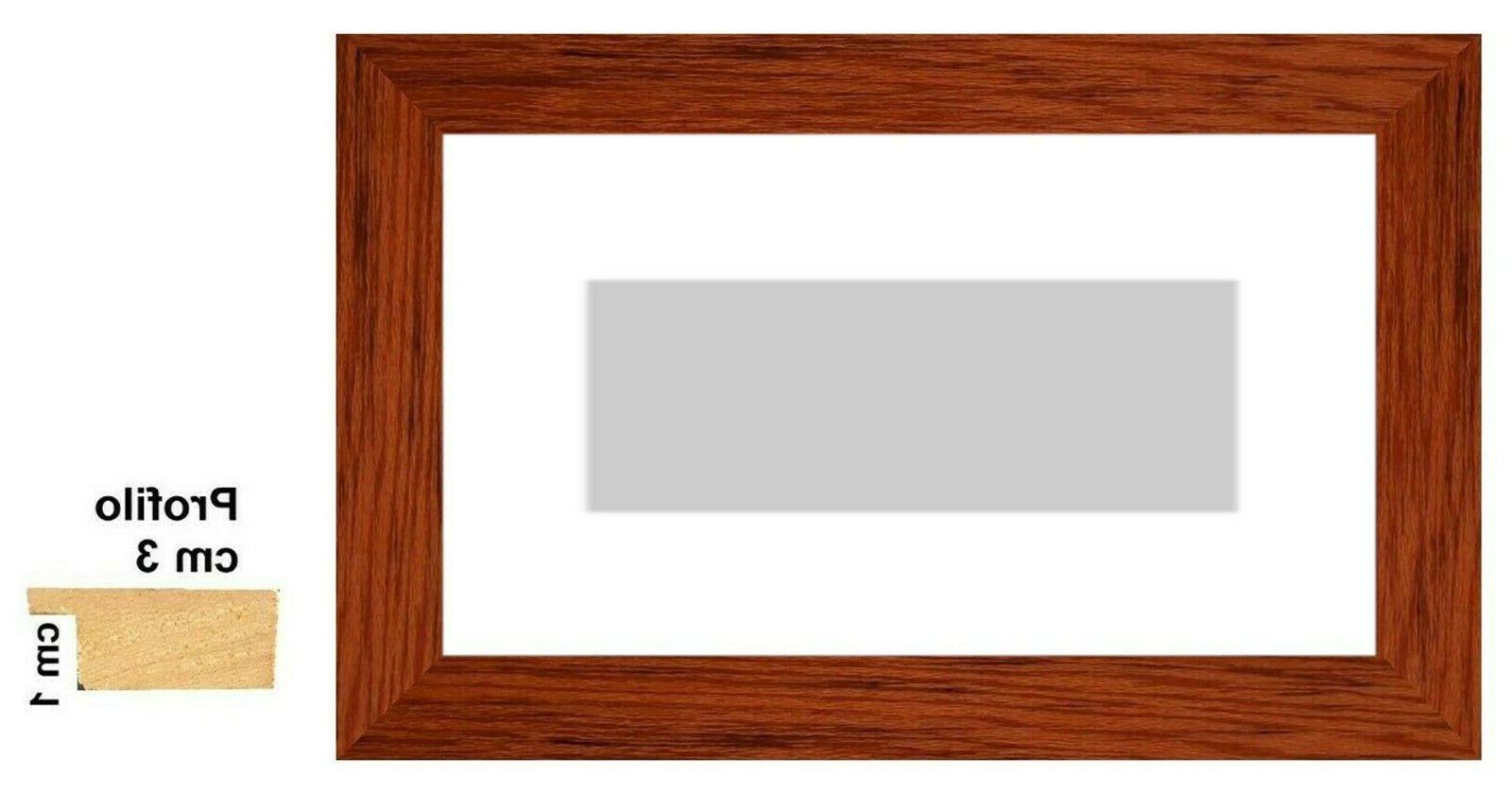 cornice in legno ciliegio con passepartout x