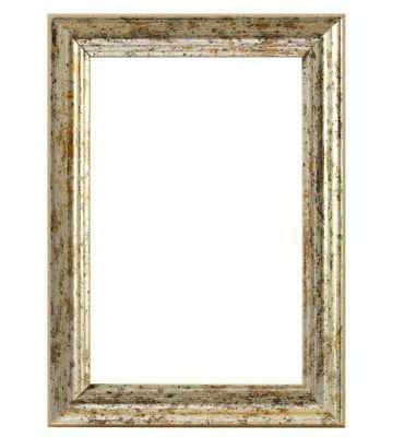 cornice in legno colore argento 25 x