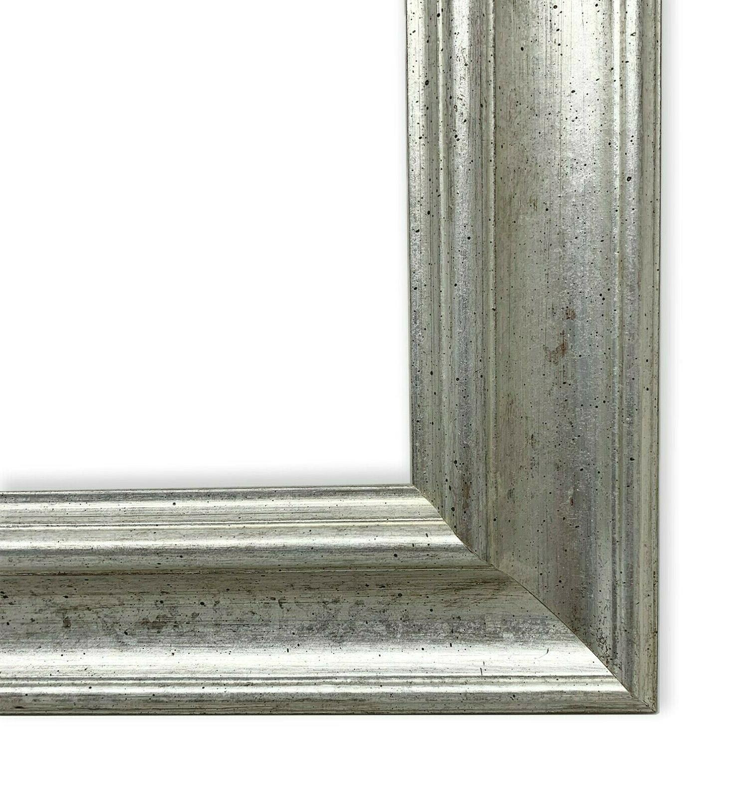 cornice in legno finitura argento foglia art
