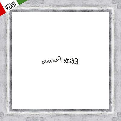 cornice in legno grafica cm 4 bianco