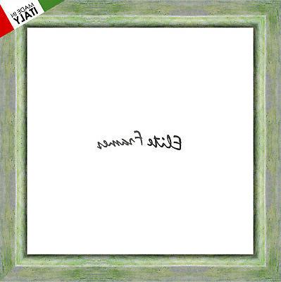 cornice in legno grafica cm 4 verde