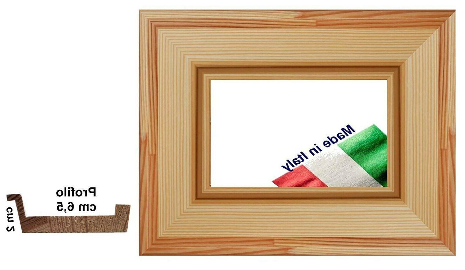 cornice in legno naturale a incavo per