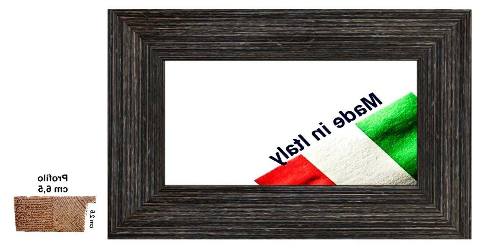 cornice in legno nera shabby per quadri