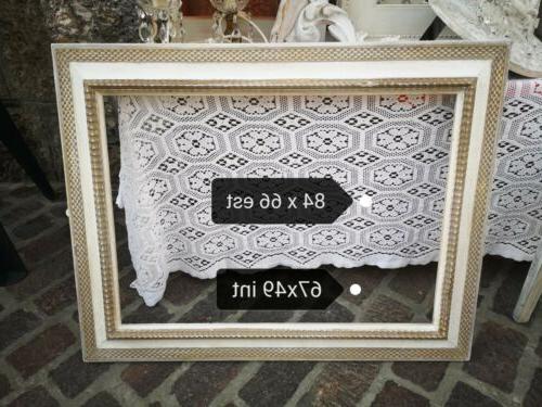 cornice in legno shabby chic vintage rettangolare