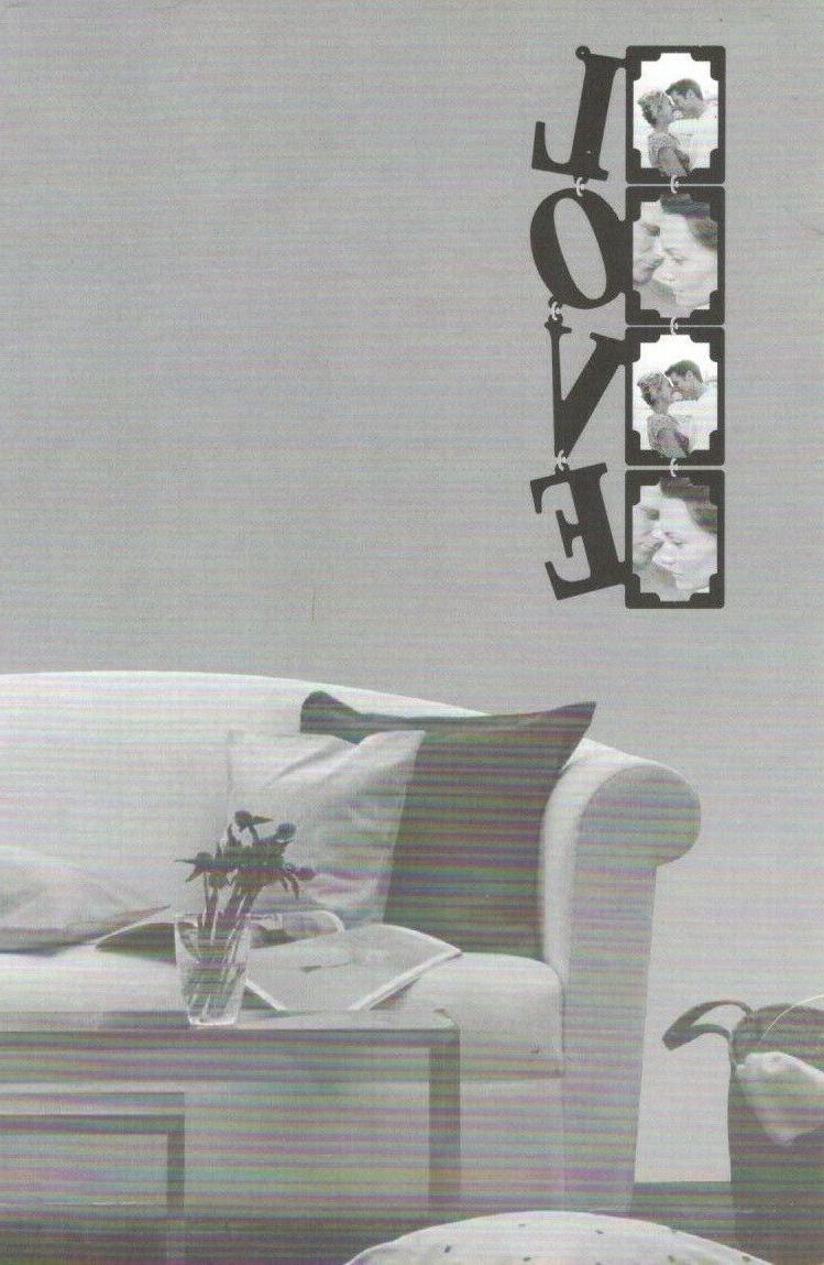 cornice multi foto da parete love rossa