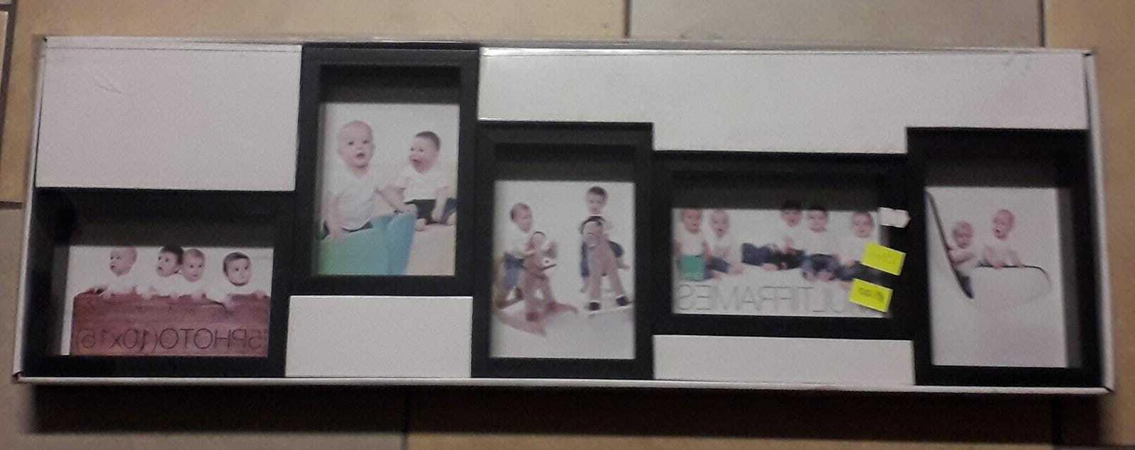 cornice multifoto 25x70 cm nero prof 3