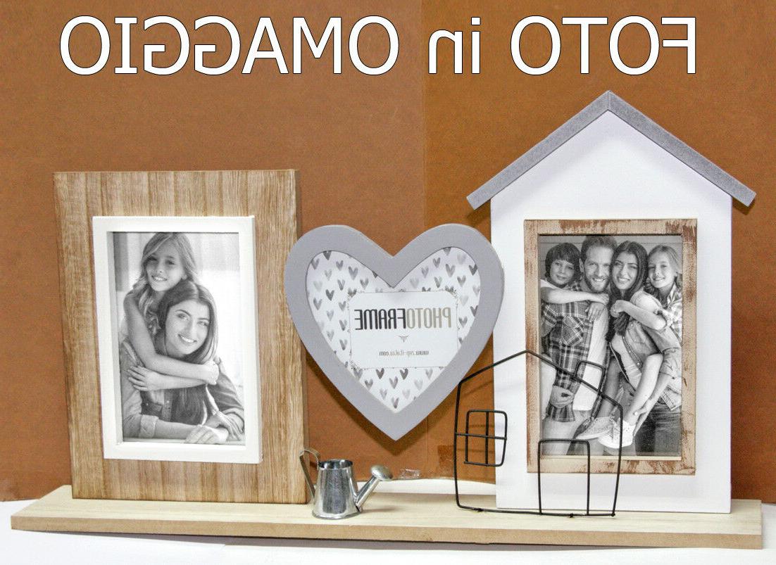 cornice multipla multifoto porta foto in legno