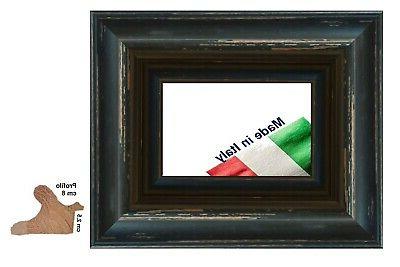 cornice nera shabby in legno per quadri