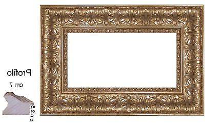 cornice oro in legno stile impero per