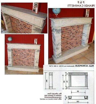 cornice per camino mod acropolis in marmo