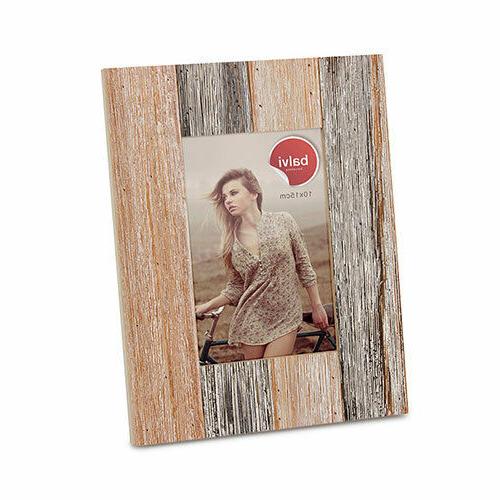 cornice porta foto legno shabby da tavolo
