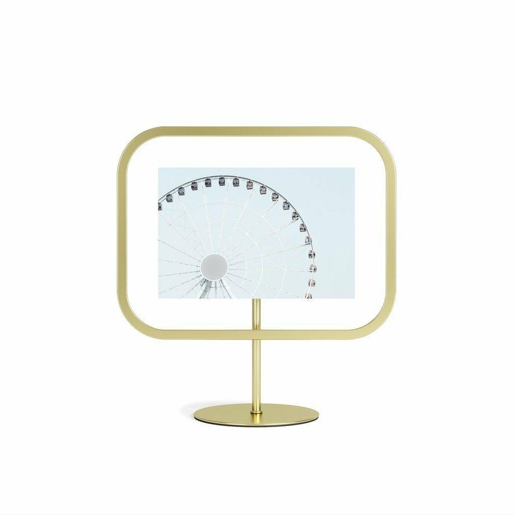 cornice portafoto 10x15 tavolo parete infinity sqround