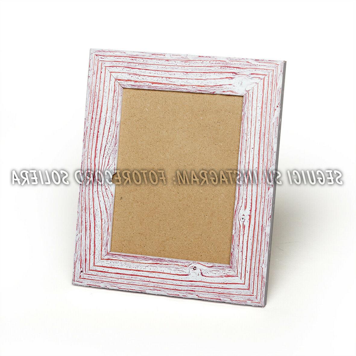 cornice portafoto 15x20 in legno rosso e