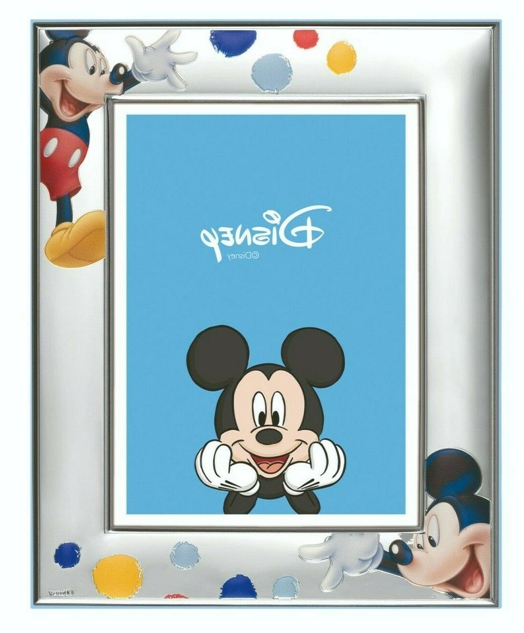 cornice portafoto bimbo argento disney celeste mickey