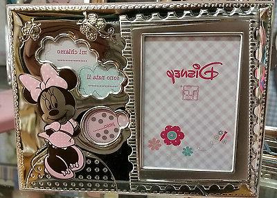 cornice portafoto disney argento originale minnie