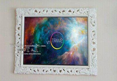 cornice smart tv televisore traforata barocco legno