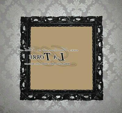 cornice traforata nera barocco su misura quadro