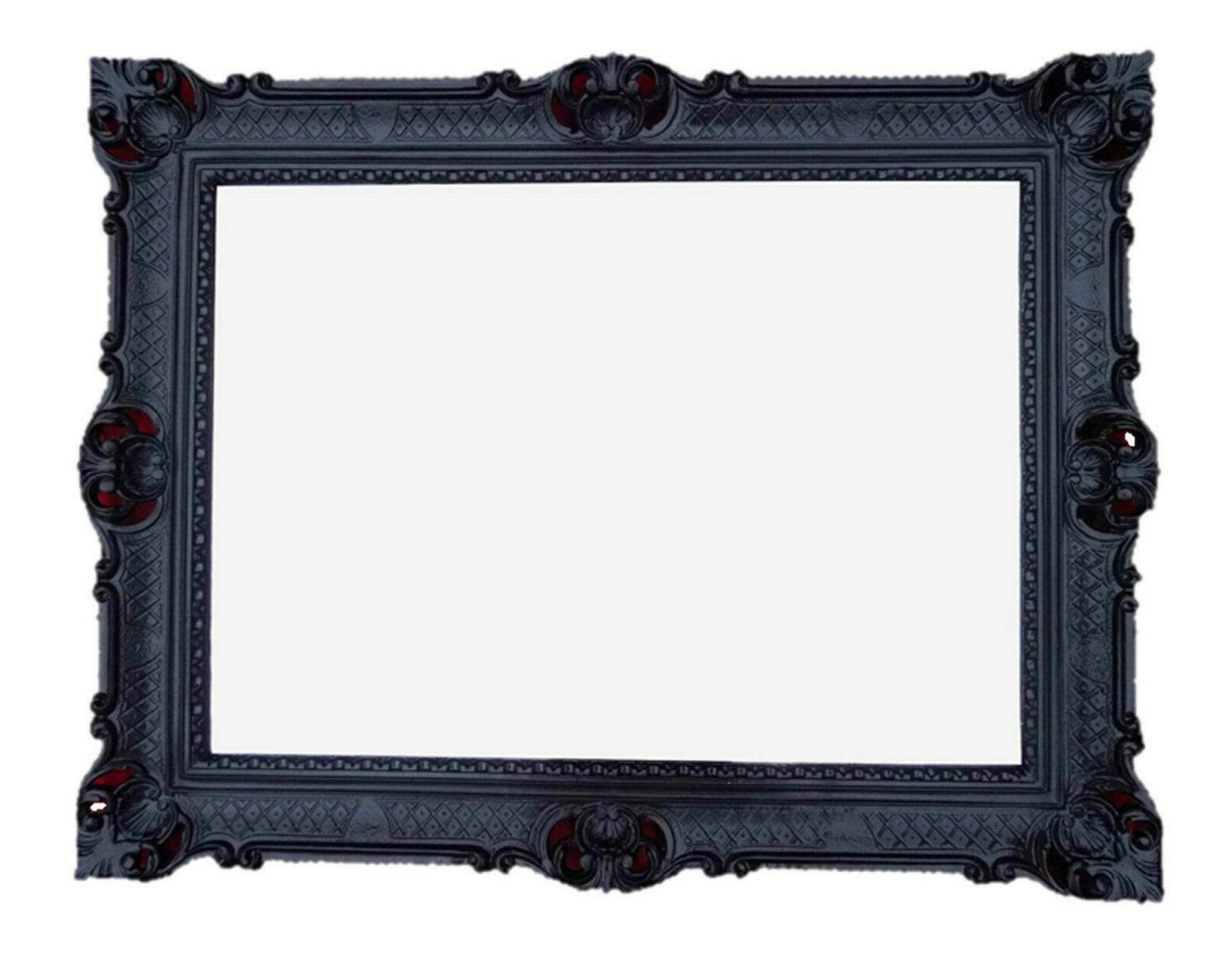 cornici 90x70 nero antico barocco rococo foto