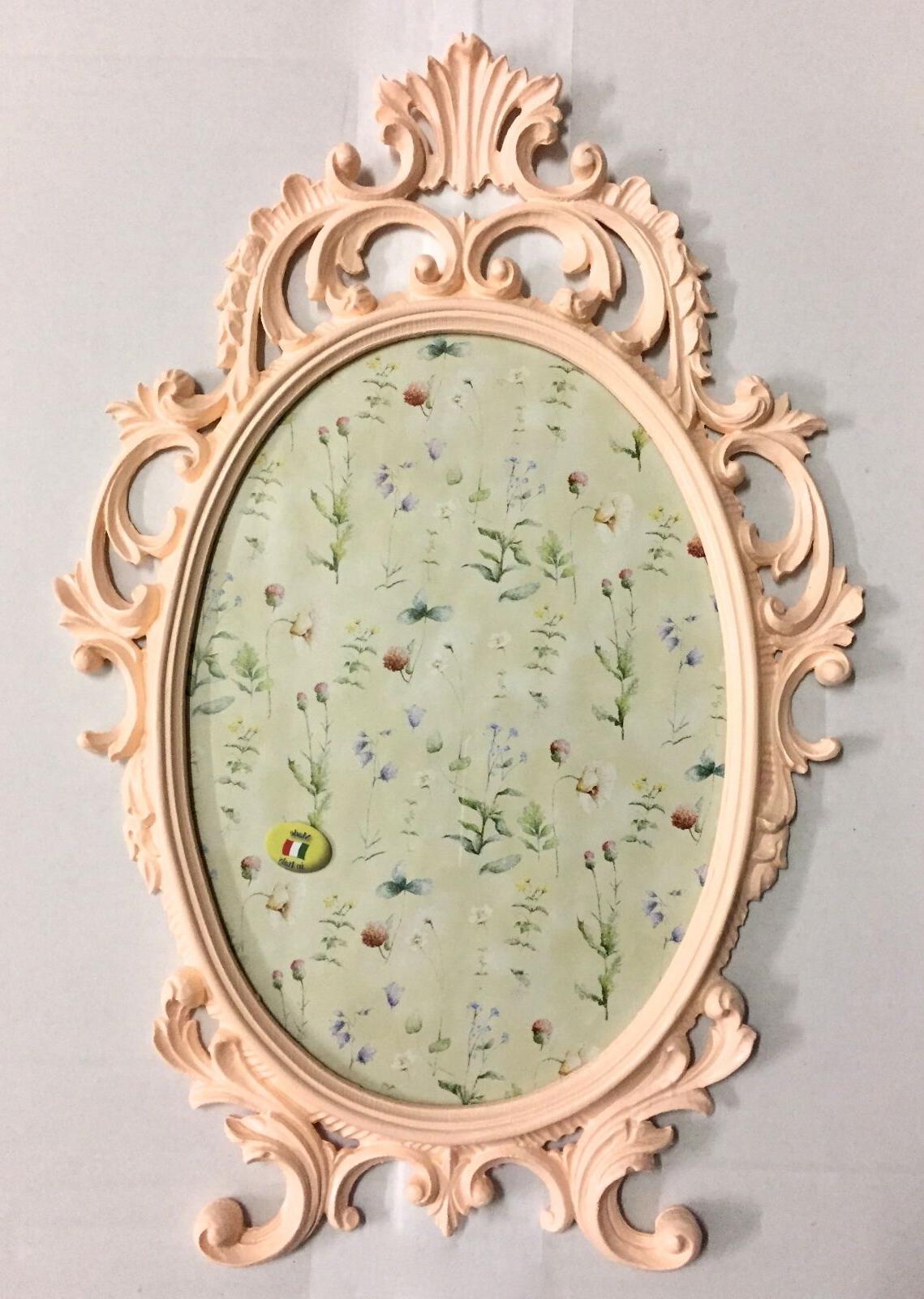cornici barocco pink rosa ovale antico 43x27