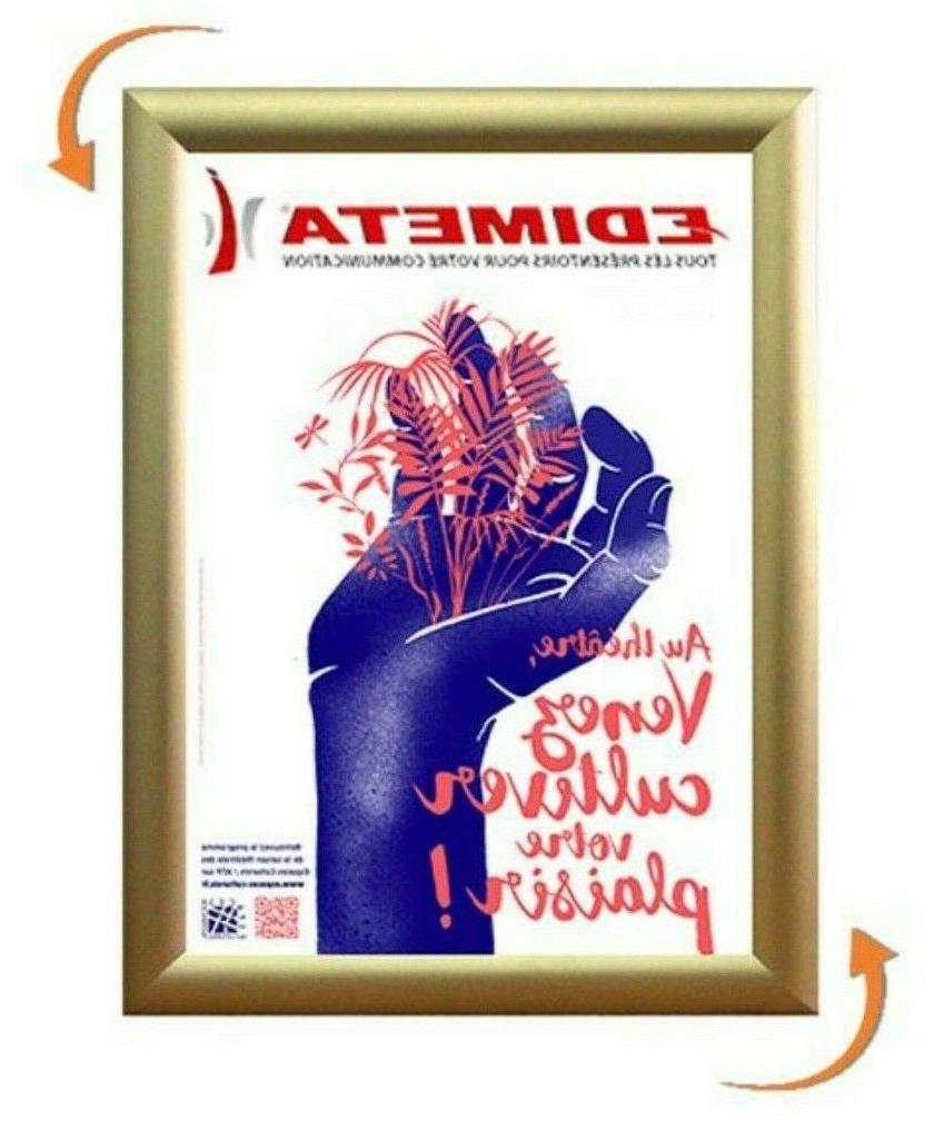 cornici clic clac oro dorata x poster