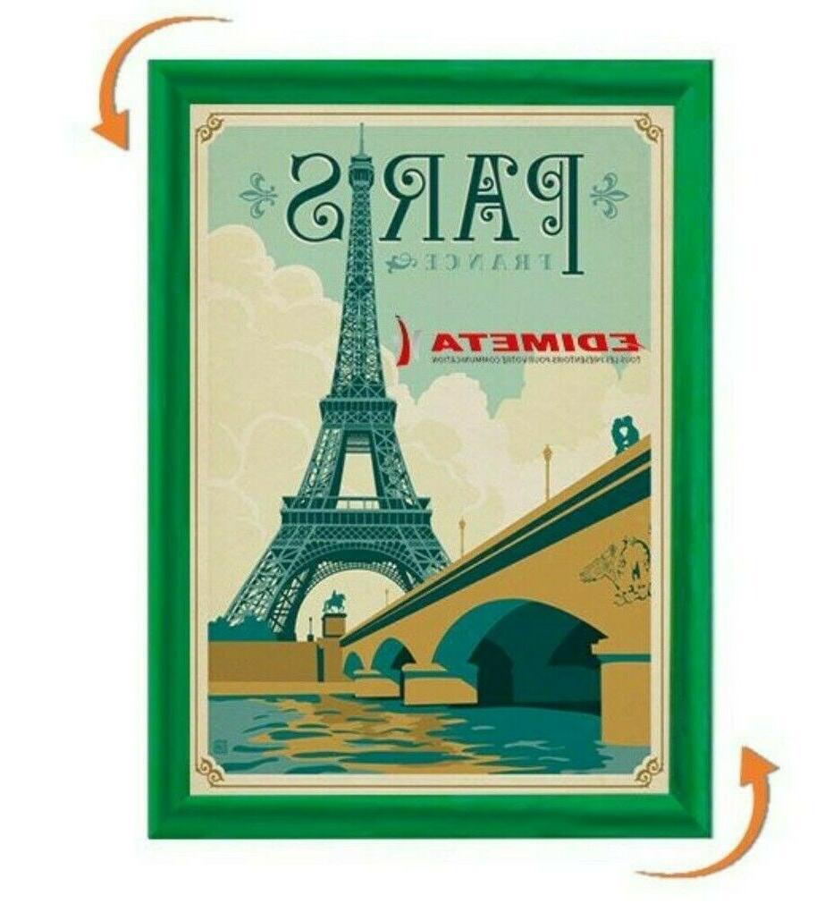 cornici clic clac verde verdi x poster