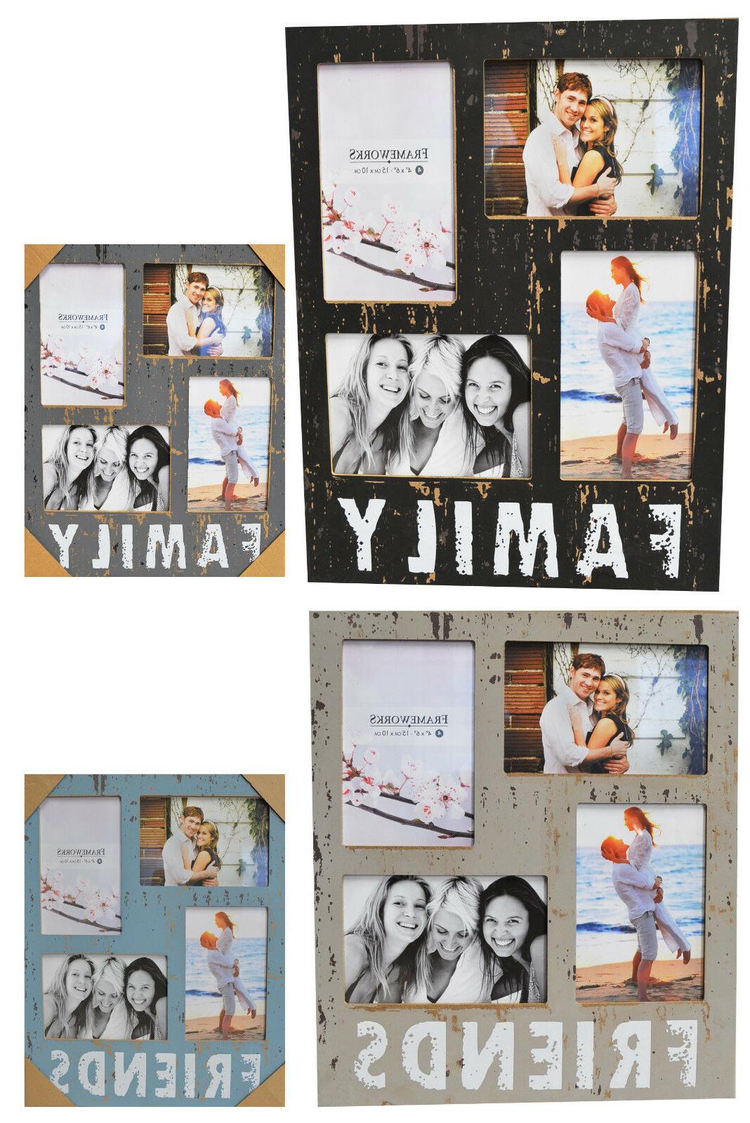 cornici friends family per 4 10x15 foto