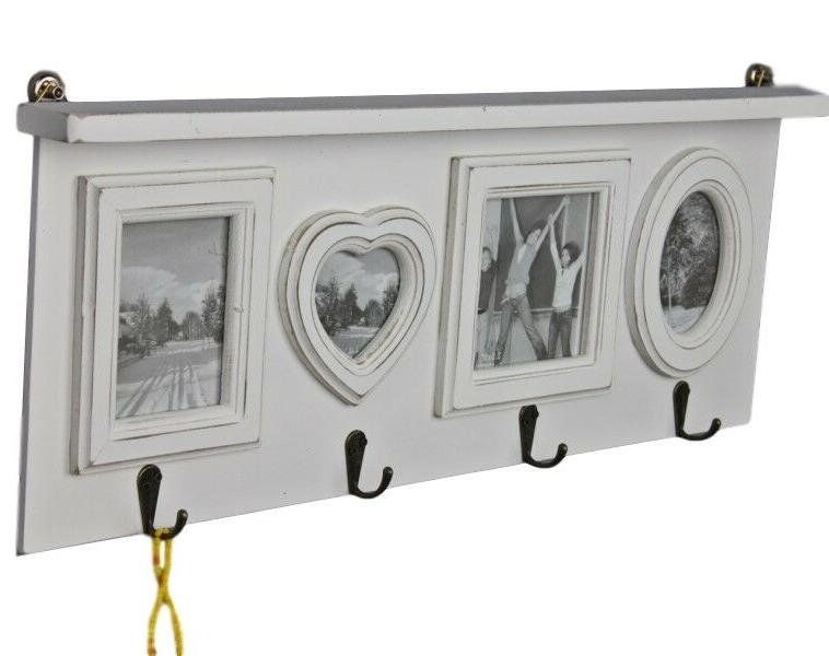 cornici guardaroba cuore bianco antico shabby parete