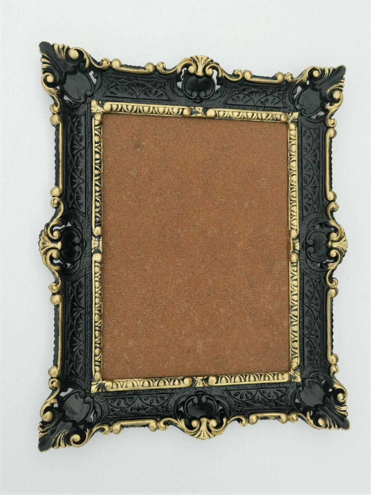 cornici nero oro barocco vetro quadro cornice
