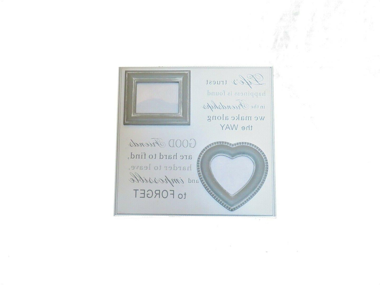 cornici portafoto cuore shabby bianche e grigie