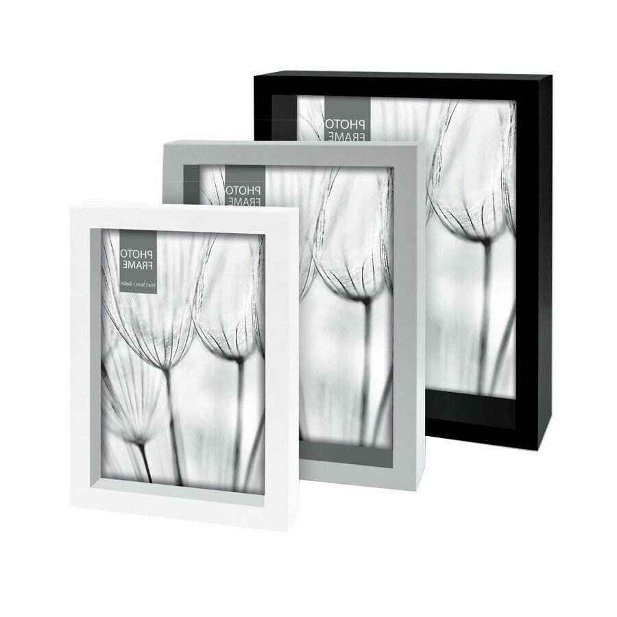 cornici trilogy in legno colore nero grigio