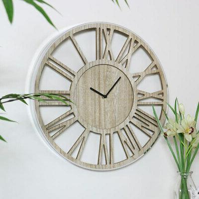 da parete in legno scheletro orologio cornice