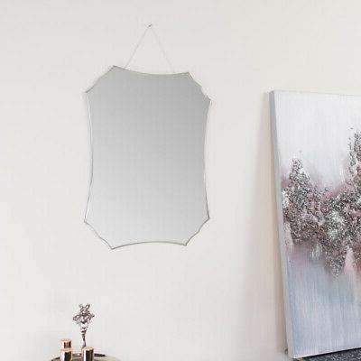deco senza cornice smussato muro specchio vintage