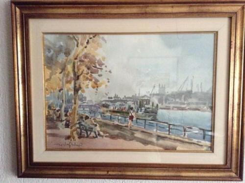 dipinto acquerello giulio falzoni misura cm 50x35