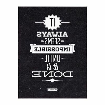 edelvik poster impossible until done 30x40 cm
