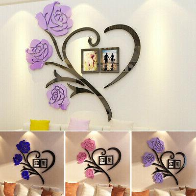 famiglia love rosa muro decalcomania 3d fai