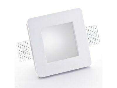 faretto in gesso a scomparsa quadrato cornice
