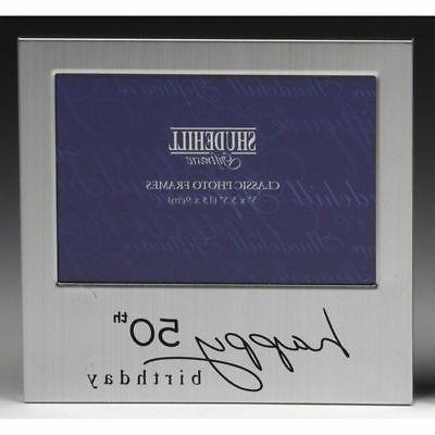 felice compleanno 50 regalo presente photo frame