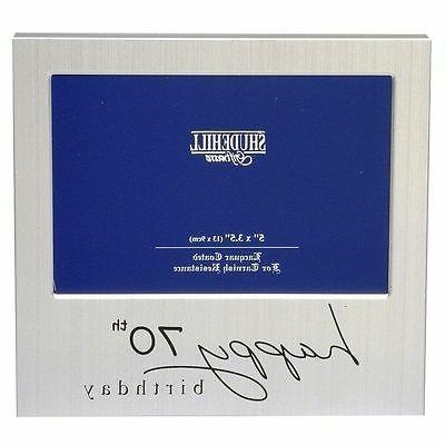 felice compleanno 70 regalo presente foto frame