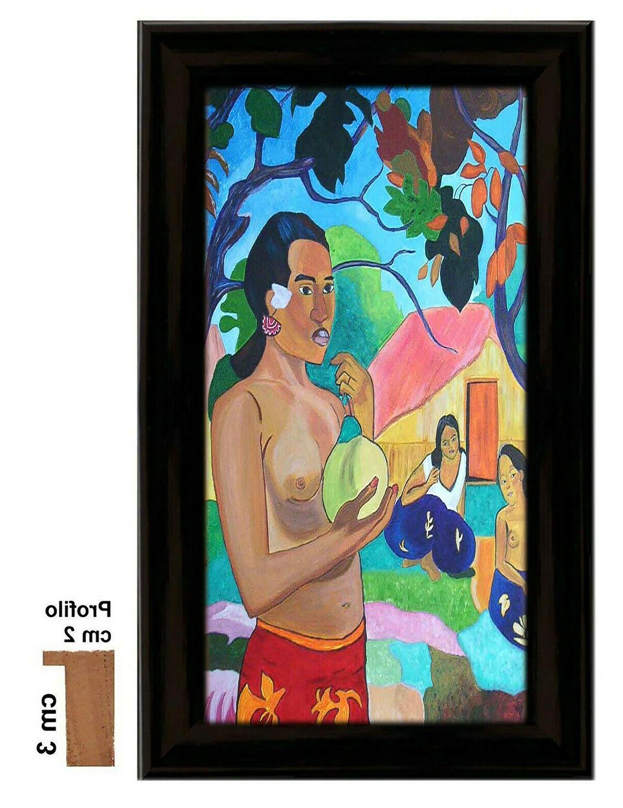 gauguin donna thaitiana stampa su tela pvc