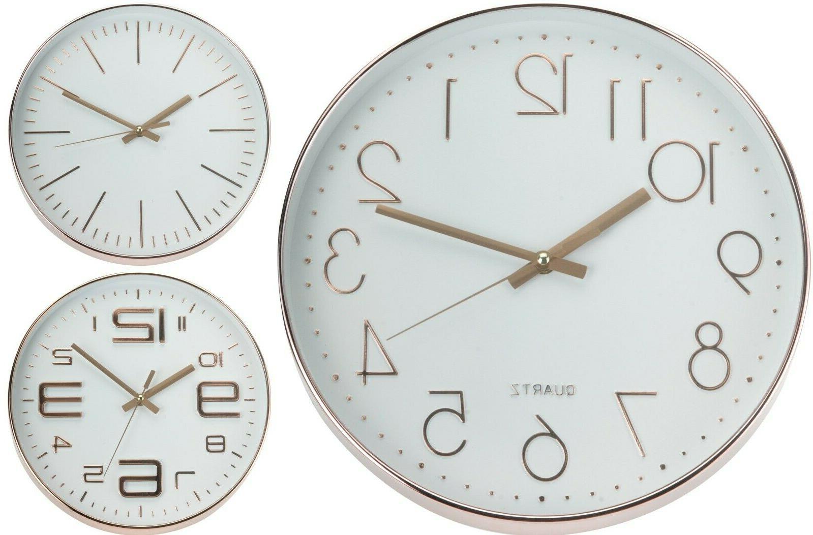 grande 30cm rotondo rame orologi da parete