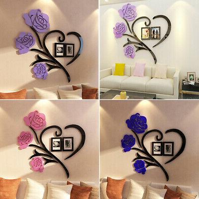 grande famiglia foto cornice cuore rosa muro