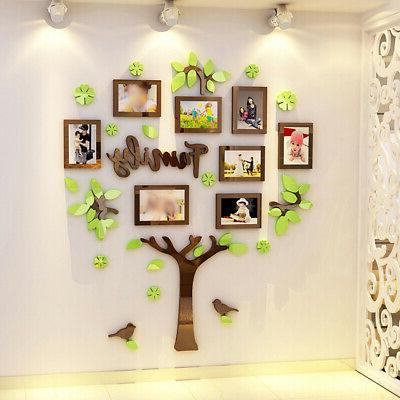 grande foto cornice albero uccelli adesivi da