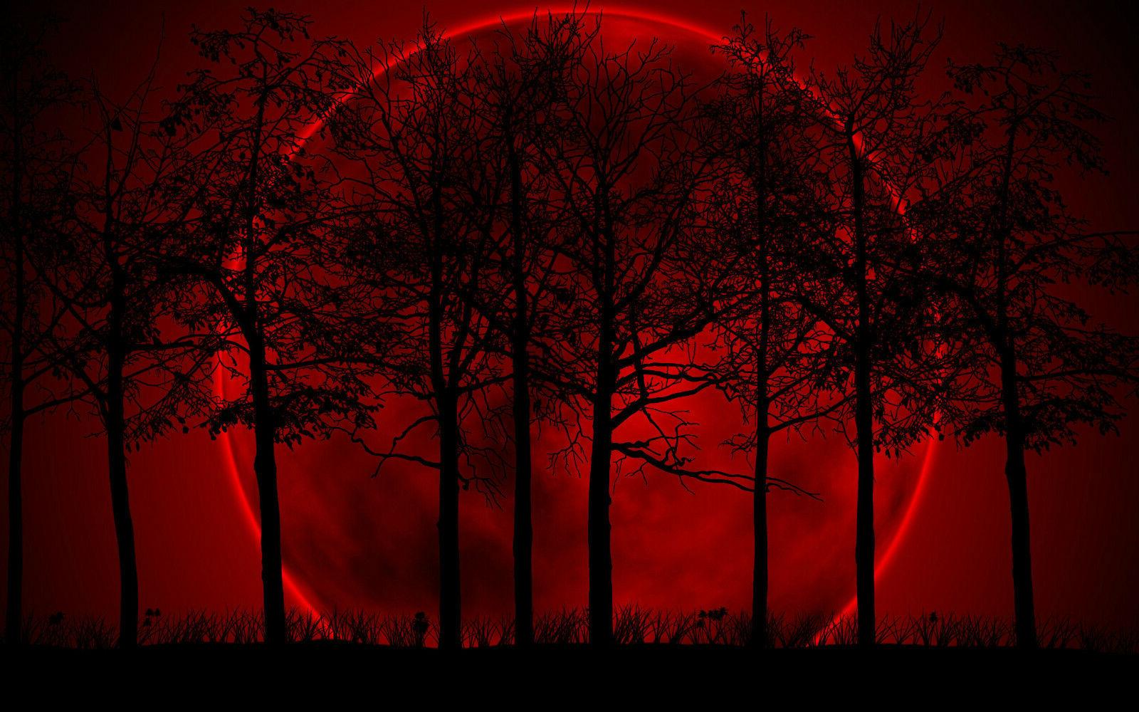 grande stampa con cornice gigante rosso luna