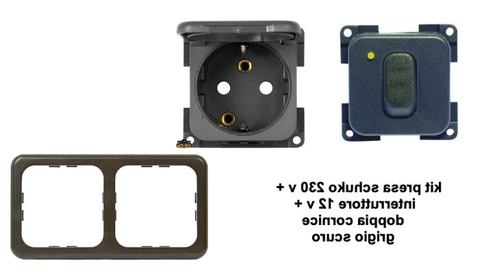 kit presa 230 v interruttore 12 v