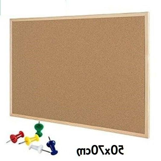 lavagna bacheca in sughero cornice legno 50x70cm
