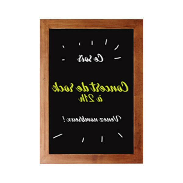 lavagna cornice in legno 80x60 cm menu