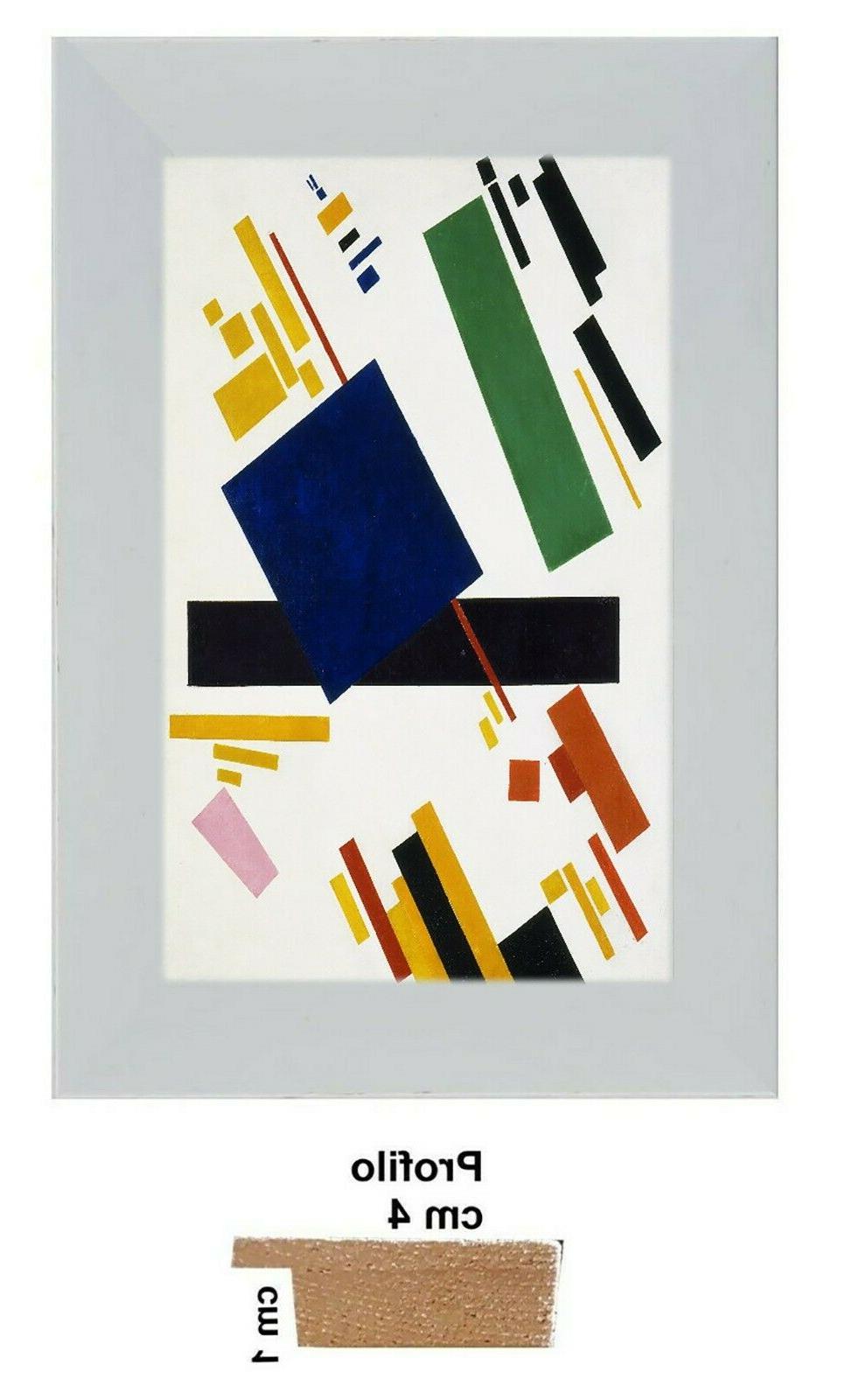 malevich composizione stampa su tela pvc cornice